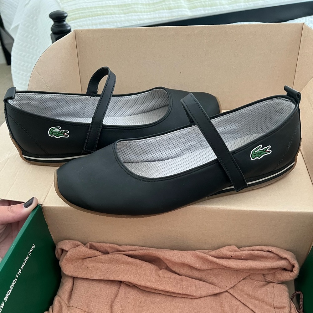 Lacoste Antibes Mary Jane Style Shoe - Like New